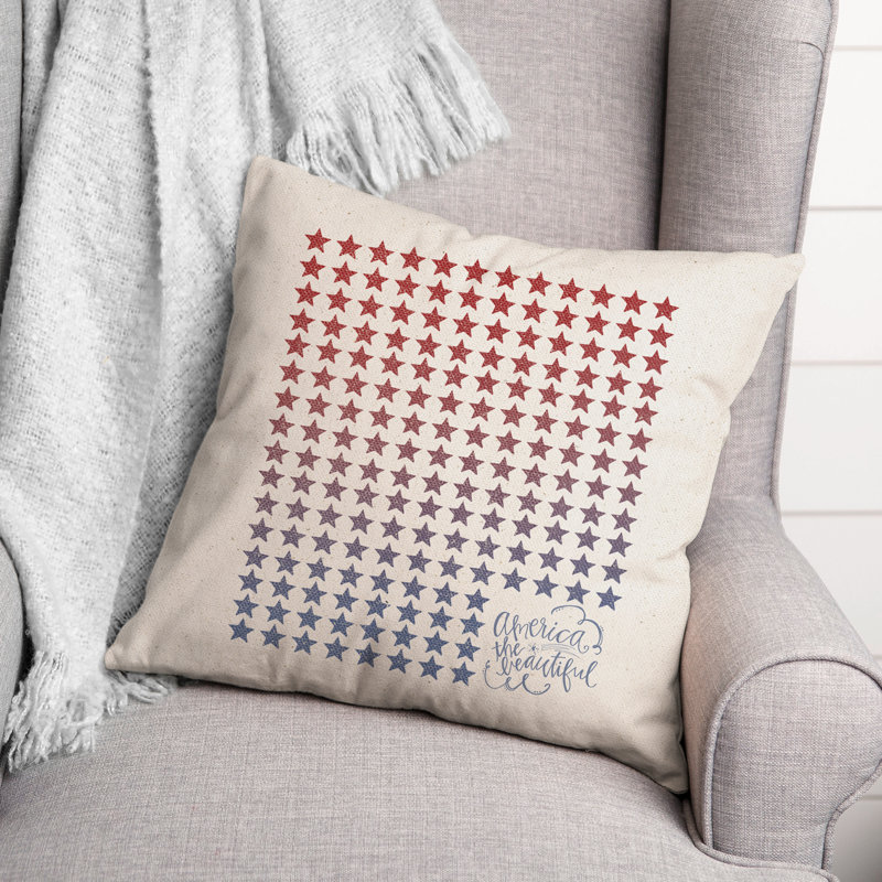 Reversible Throw Pillow, 18" x 18"