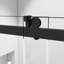 Porte de douche sans cadre à fermeture en douceur, porte de douche coulissante simple en verre trempé avec revêtement antidéflagrant-123272694
