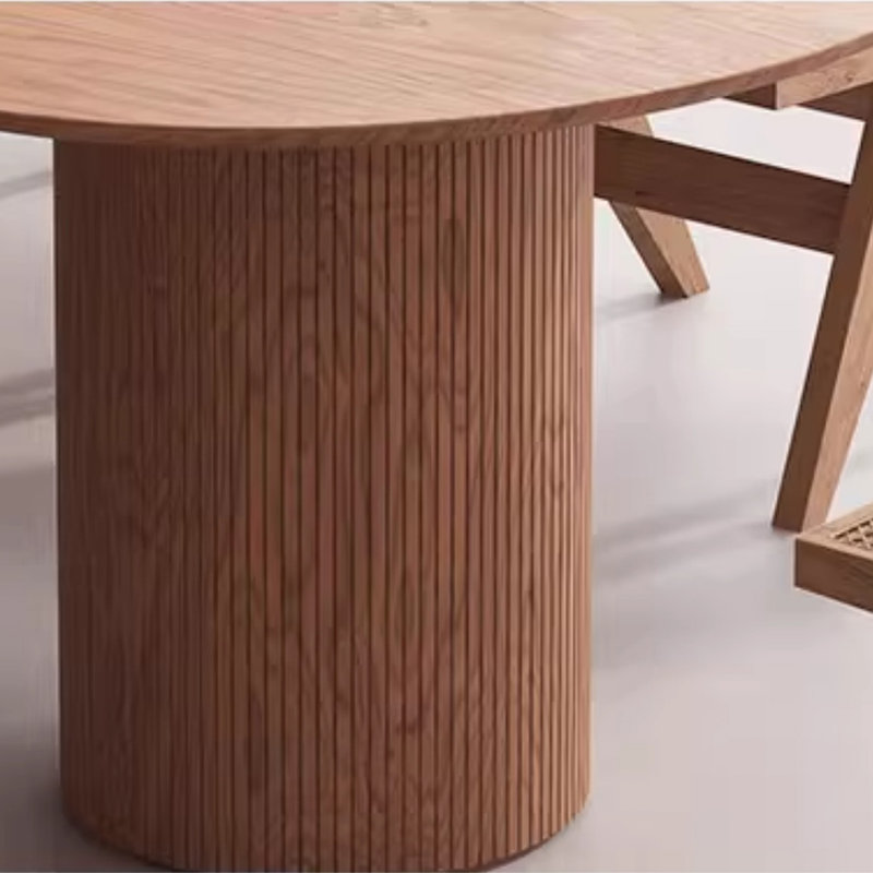Ensembles de table de salle à manger de luxe en chêne., H 29,53 po x L 62,99 po x l 31,5 po
