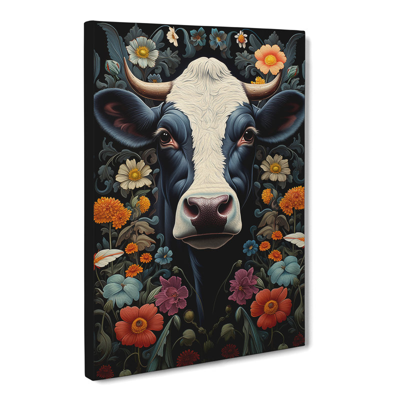 Cow Contemporary Art - Print, 60cm H x 40cm W x 3cm D