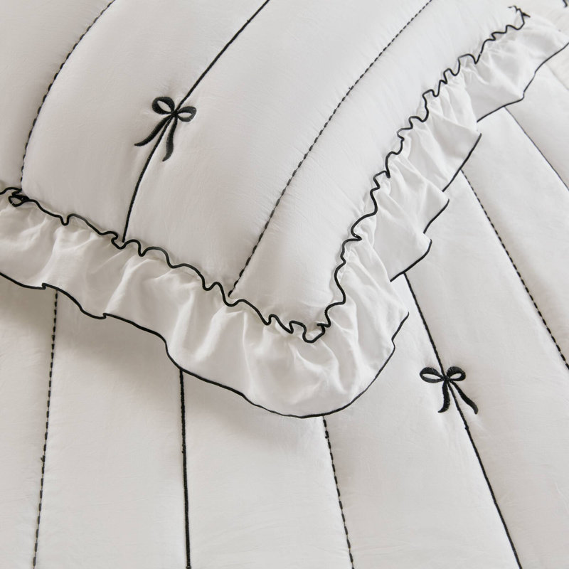 Ensemble de literie romantique en microfibre, conception réversible, pour une maison confortable