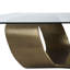 Livianna Aluminum Coffee Table, Brass