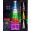 Arbre de Noël à DEL intelligent de 6 pi avec éclairage extérieur, arbre de Noël Bluetooth avec lumières, minuterie imperméable, application et télécommande 16 millions de couleurs à DEL, décorations de jardin