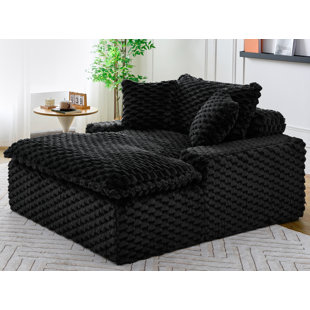 Chaise longue rembourrée