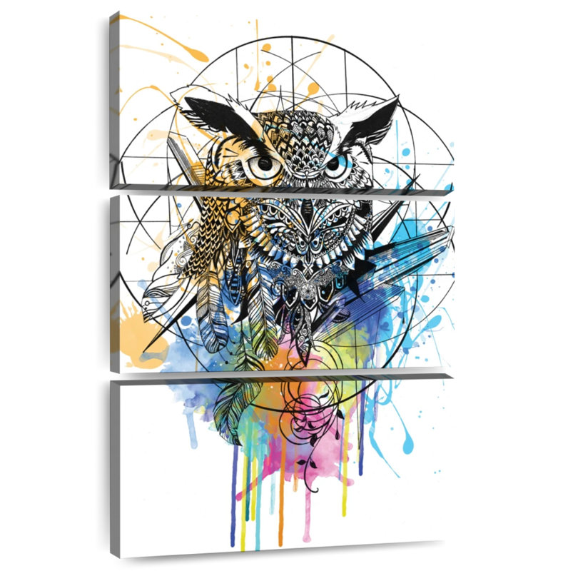 Brampt Boho Owl, 38" H x 24" W
