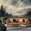 Murale paysage Misty Forest Lake & Mountain-1810999957