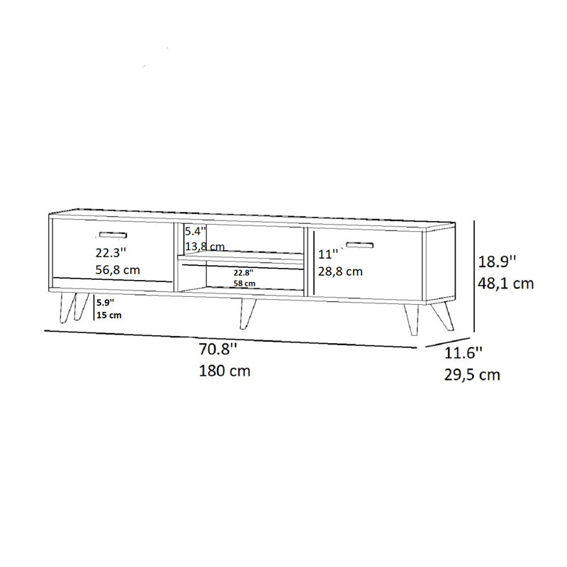 Swainsboro TV Stand for TVs up to 75"
