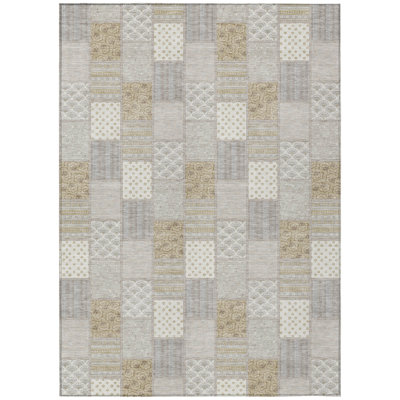 Machine Washable Indoor/Outdoor Chantille ACN2923 Americana Rug