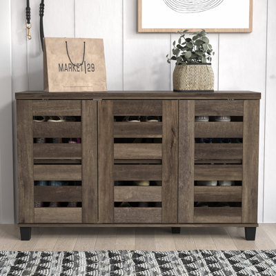 Millan 16 Pair Shoe Storage Cabinet