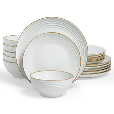 Stoneware Dinnerware Set 18 Piece - Service for 6