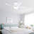 41" 5-blade Flush Mount Indoor Ceiling Fan With Light And Remote/app Control-710461773