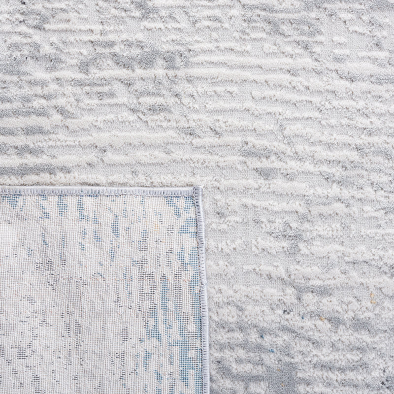 Tapis Kulig 204 ivoire / bleu rouille, Rectangle 8 pi x 10 pi