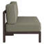 Chaise modulaire sans accoudoirs Peasnell Outdoor en teck de couleur frêne-1757739651