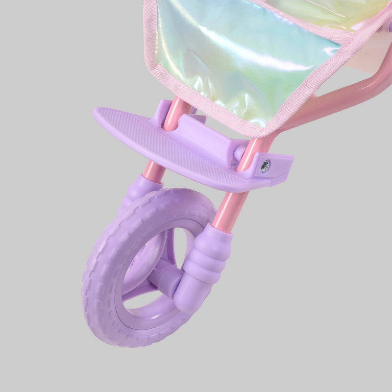 Olivia's Little World Doll Jogging-Style Stroller, Pink/Gray