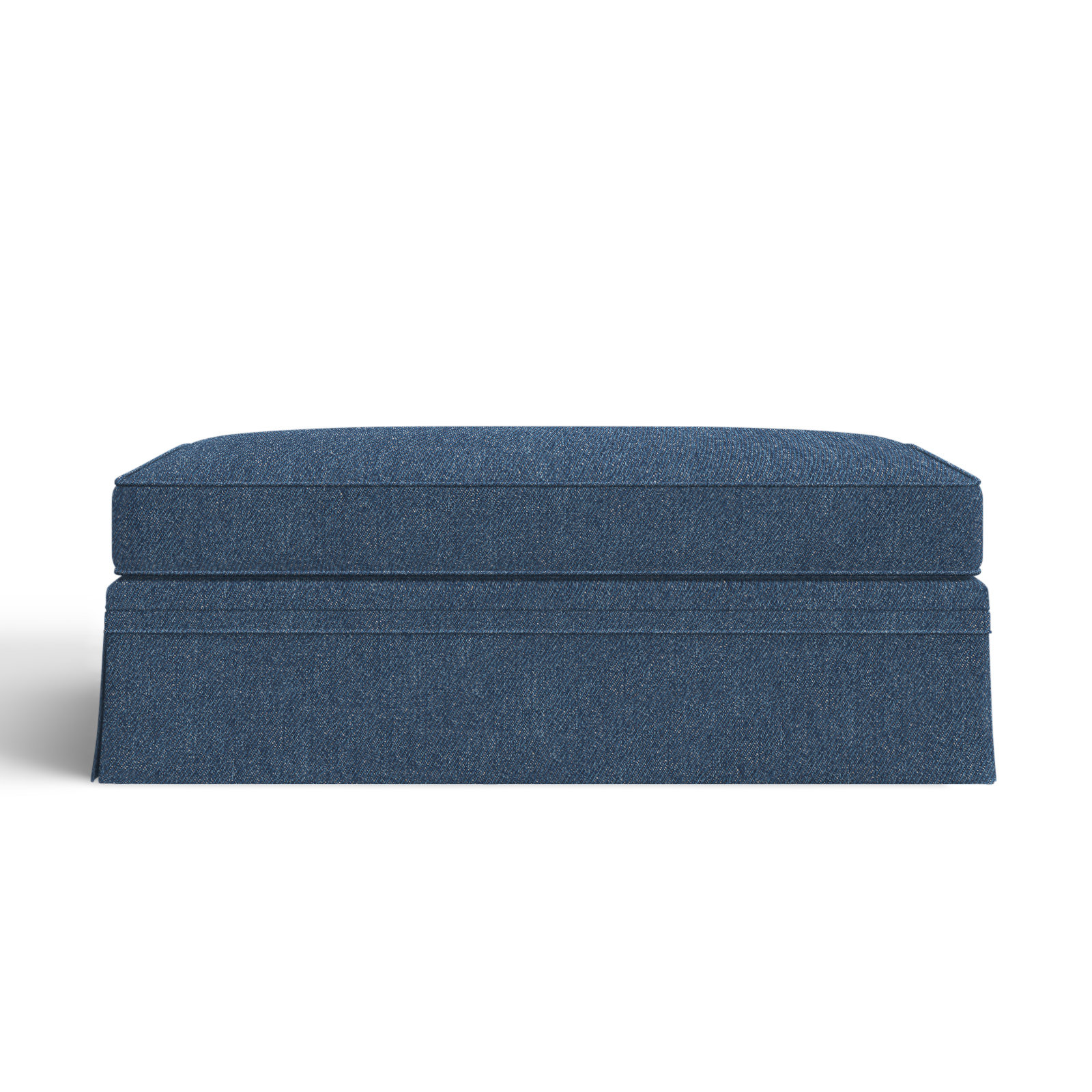 Shelby 47" Ottoman, Classic Indigo Denim