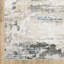 Tapis de couloir gris antidérapant à imprimé abstrait 2 pi x 8 pi