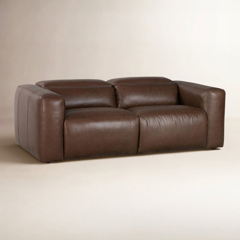 Radley Power Recliner 2PC Sectional-89"-Sonoma Coco, Sonoma Coco Genuine Leather