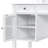 44.4" Makeup Vanity Desk With Large Adjustable Mirror,Dressing Table Set With Drawer Cabinet,Space-Saving Beauty Station For Bedroom,White