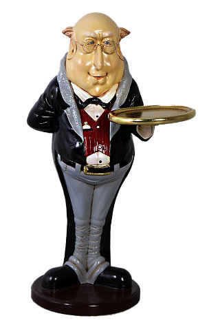 Brookefields Fat Butler Small Statue