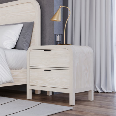 71.12cm W Solid Wood Bedside Table