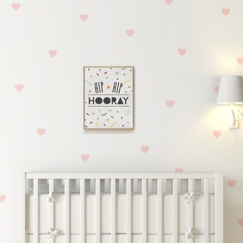 Abstract Non-Wall Damaging Wall Decal, Carnation Pink