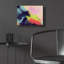 Art mural en verre épique «Spring Showers 2» par Brittany Evans, 16 po x 12 po