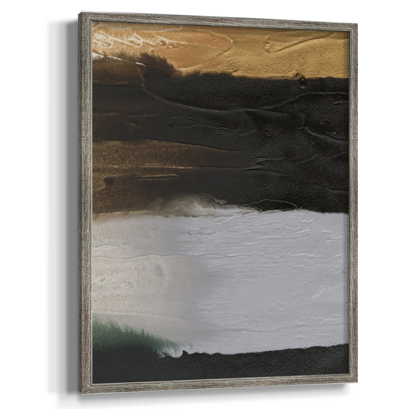 Impression encadrée «I» en bois massif, H 15 po x l 12 po
