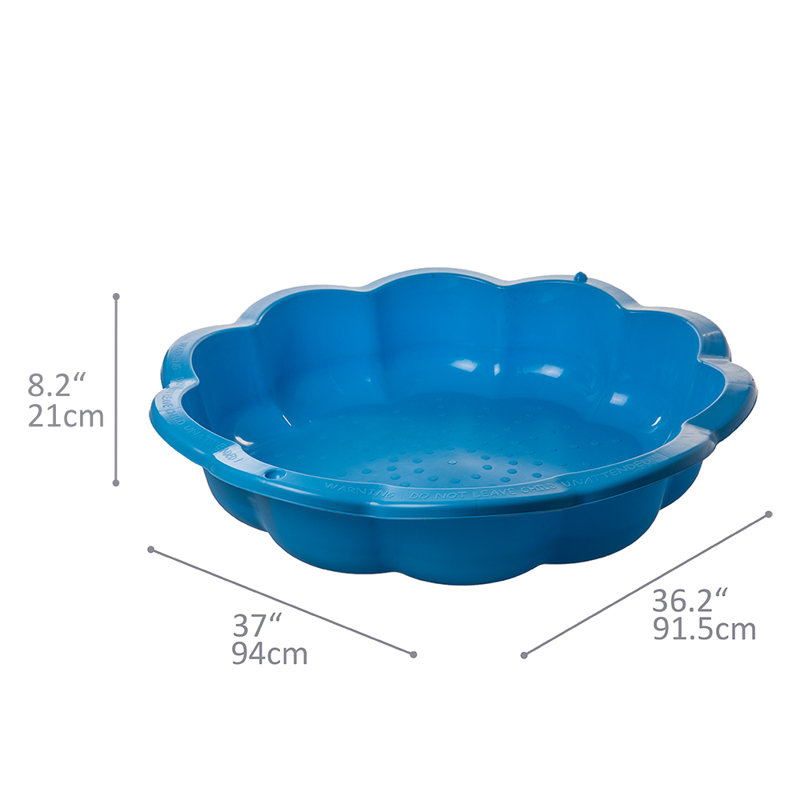 Starplay 8.3'' Plastic Novelty Sandbox, Blue, 37" x 37"