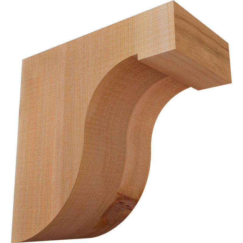 Del Monte Corbel, H 10 po x l 5,5 po x P 10 po, Lisse, Cèdre rouge