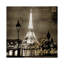 Paris At Night In Sepia by Kate Carrigan - Print on Canvas-101339427-69443101