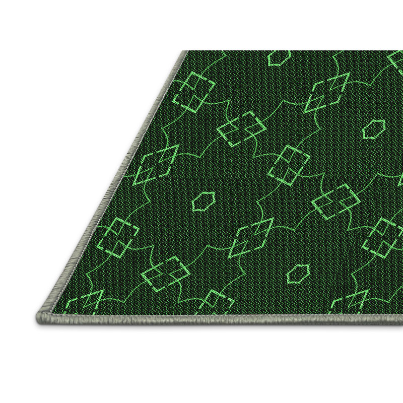 Tapis vert tissé à la machine, Tapis de couloir 2 pi x 5 pi