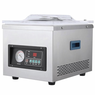 Machine de scellage de pompe à air de chambre à haut rendement, largeur de scellage de 10,2 po, pompe de 6,5 m³ / h, acier inoxydable, commande par micro-ordinateur, emballage alimentaire domestique et commercial, 110 V, 180 W