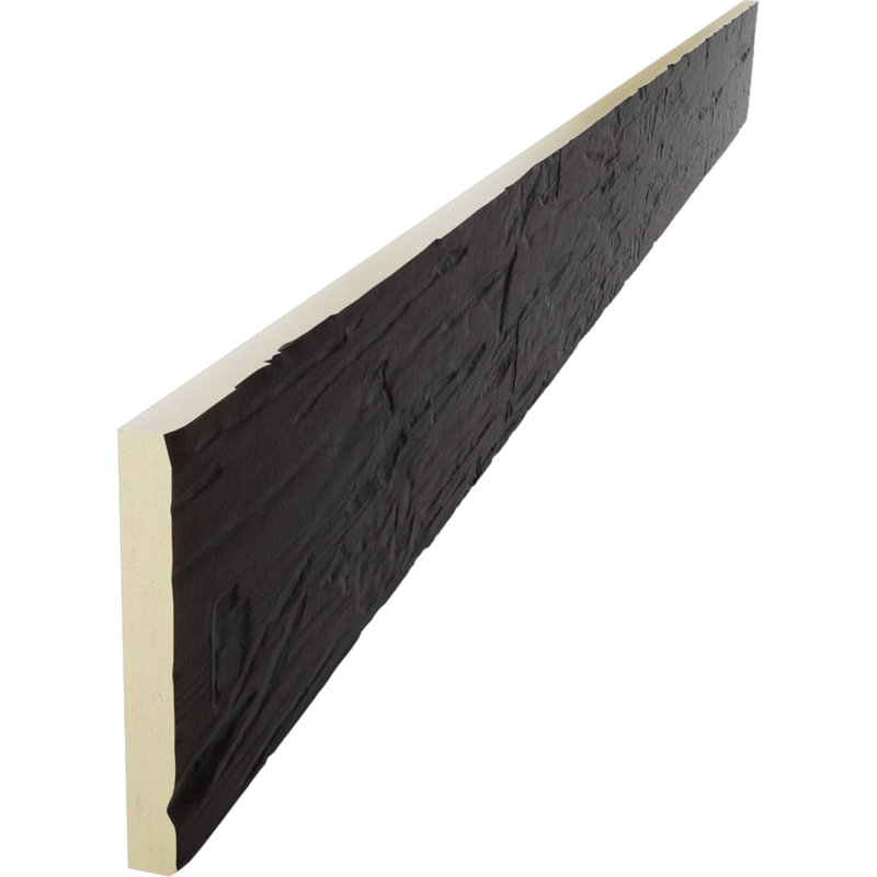 Planche de poutre en faux bois endurée à la main, Sangria, H 6 po x l 72 po x P 1 po