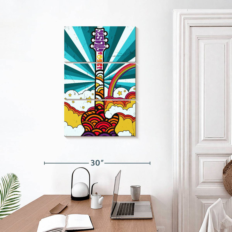Abarca 1960s Guitar Music, 32'' H x 20'' W