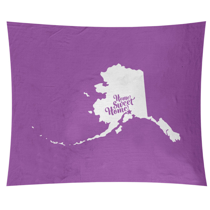 Tapisserie murale ancrage doux home, H 68 po x l 80 po, Violet