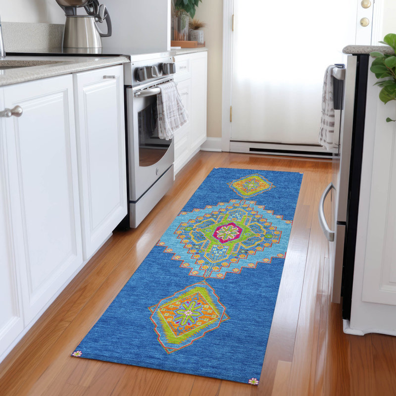 Machine Washable Indoor/Outdoor Chayden ACN1014 Rug, Runner 2'3" x 7'6"