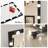 Full-Length Mirror With Light, Full-Length Dressing Mirror, 3 Color Modes, Suitable For Dressing Rooms And Bedrooms, Wall-Mounted, Touch Control, Black
