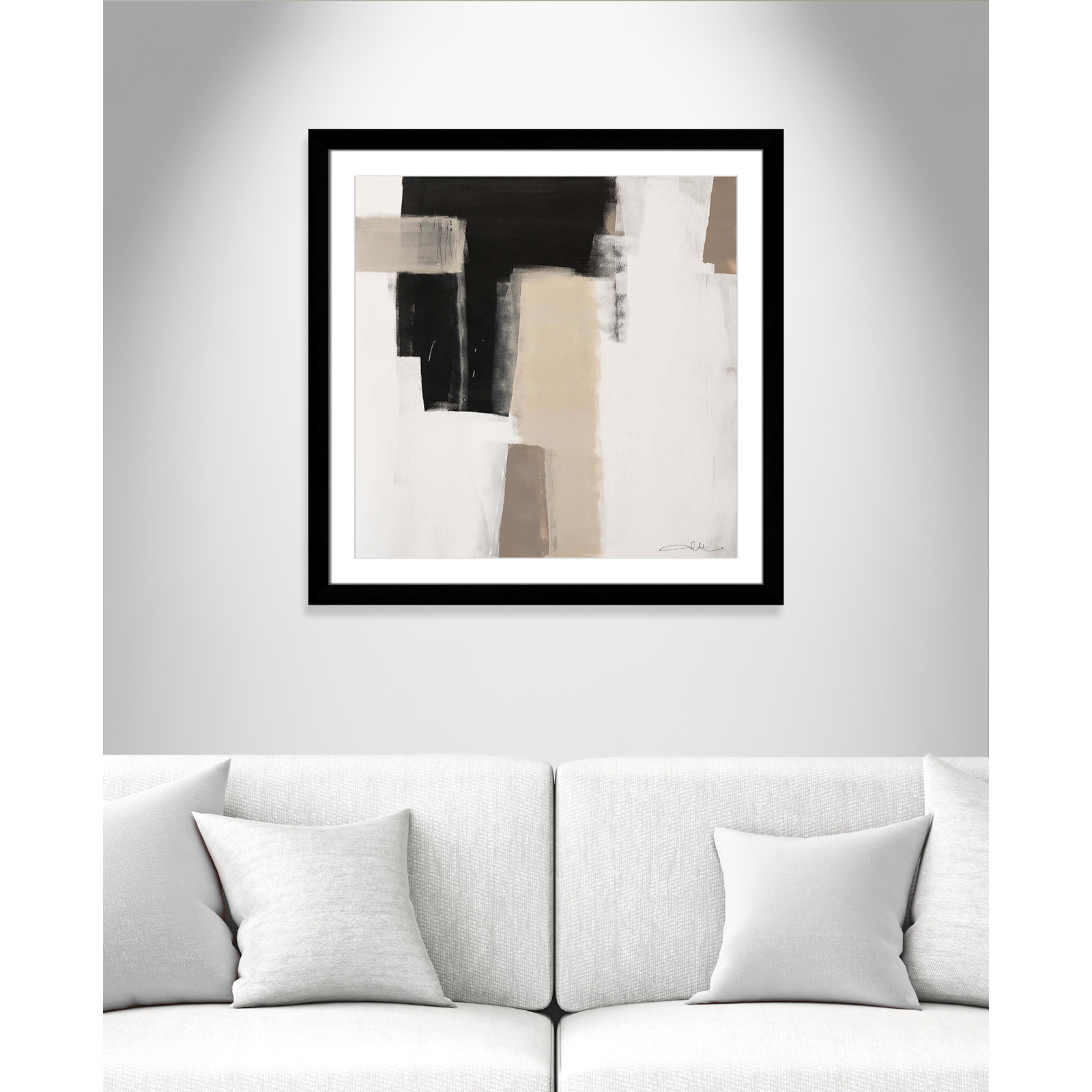 Earth Scapes I Print, 33.5" H x 33.5" W x 1.25" D, Black Cube Framed