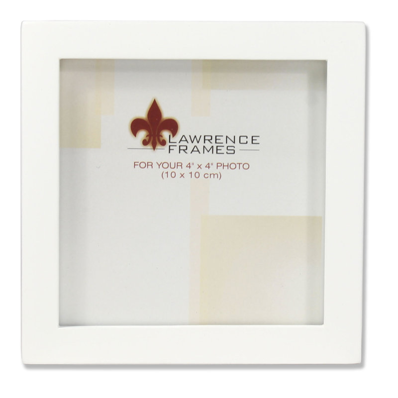 Cadre photo galerie en bois Horne, 4 po x 4 po, Blanc