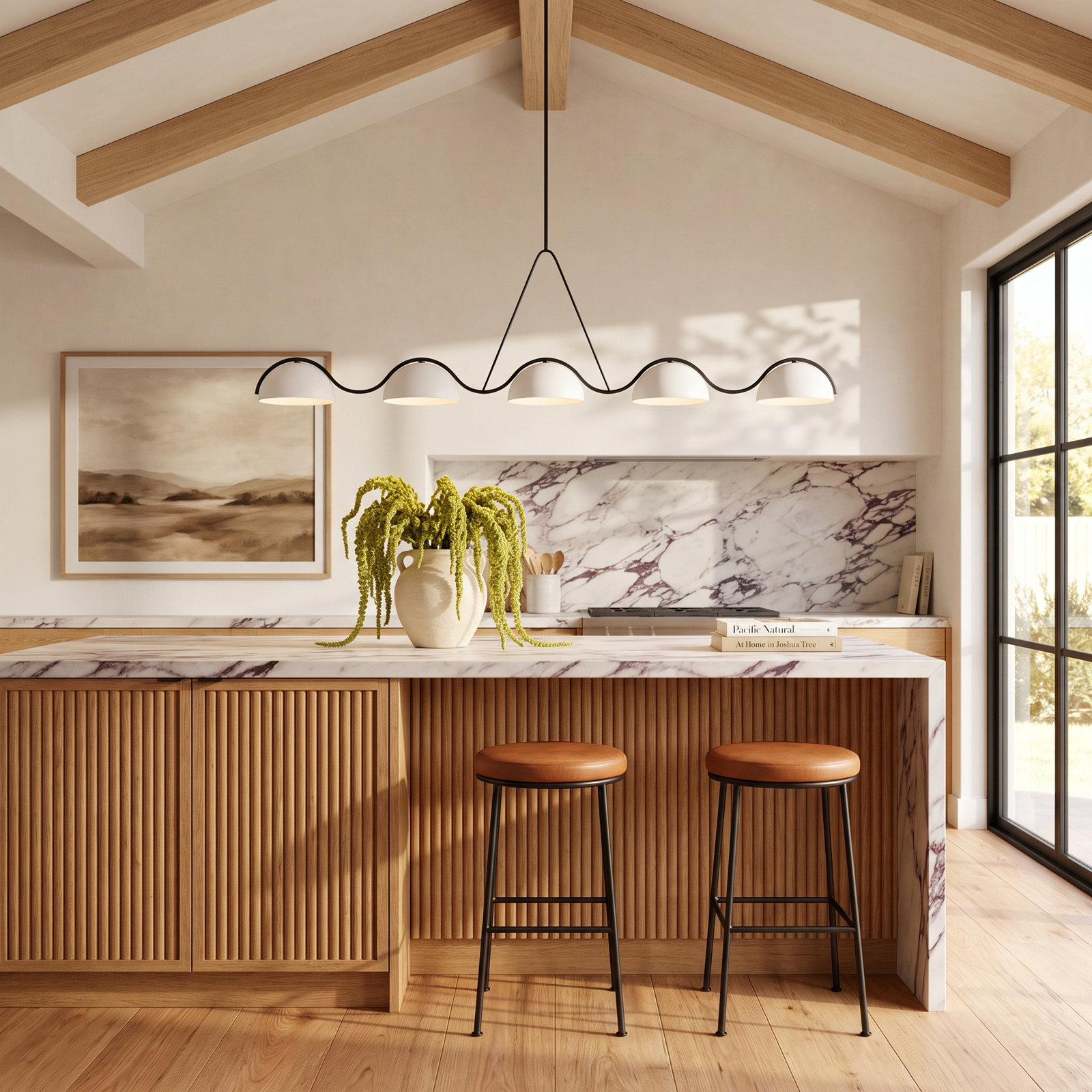 River Dimmable 5 - Light Pendant