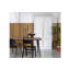 Solid Wood Top Metal Base Dining Table
