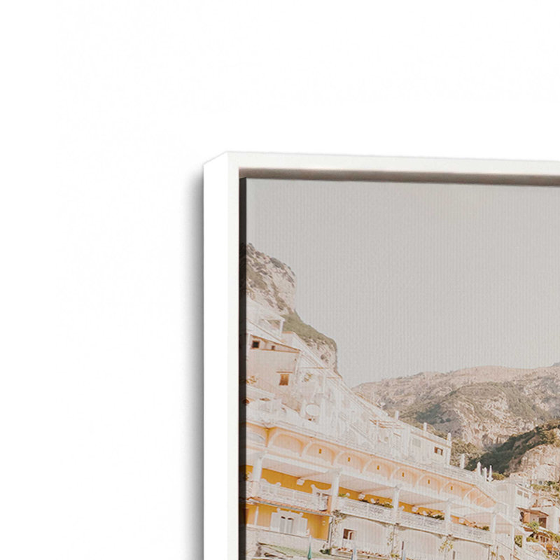 Impression sur toile Coastal Splendor, Cadre flottant blanc opaque, H 20,75 po x l 30,75 po x P 1,75 po