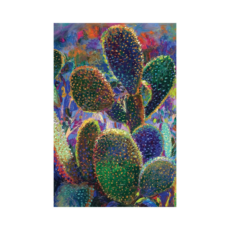 Cactus Nocturnus by Iris Scott - Wrapped Canvas Print, 66.04 cm H x 45.72 cm W x 1.91 cm D
