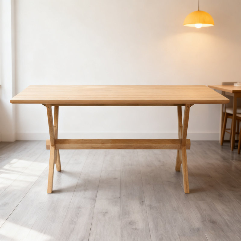 Table de salle à manger double V au design unique, pour les salles à manger modernes et contemporaines, rehaussant l'esthétique et la fonctionnalité.