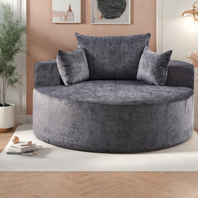 Comfort Chenille Sofas, Fluffy Sleeper Chair, Modern Design For Living Spaces