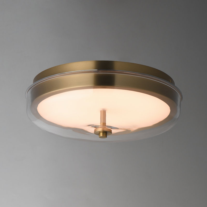 Voto-Flush Mount, Natural Aged Brass