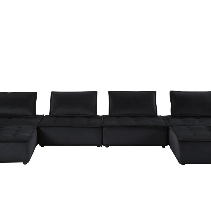 Canapé modulaire en U 6 places Velvet