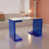 Argent / bleu