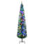Arbre de Noël artificiel de 7 pi avec 7 495 branches, 180 lumières colorées à DEL et base en acier