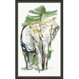 Elephant And Palms Print